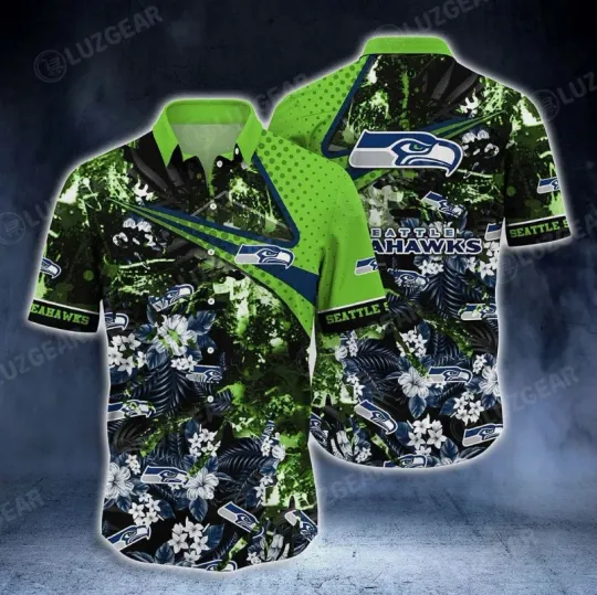 Discover Seattle Seahawks Jungle Impact Hawaiian, Gift For Fans, Gift For Friends