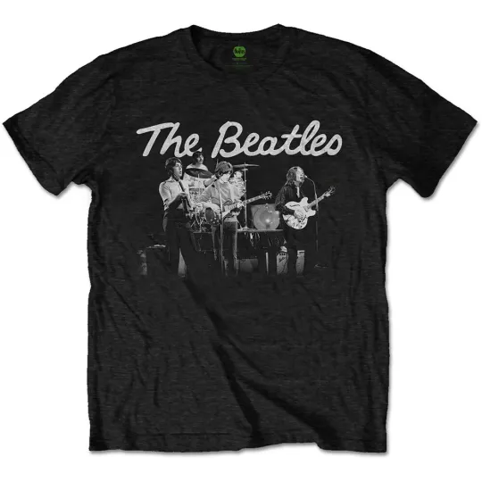 Discover The Beatles 1968 Live Photo T-Shirt Black