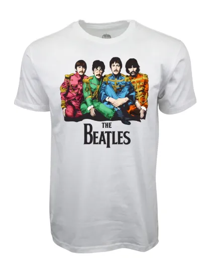 Discover THE BEATLES MENS PORTRAIT T SHIRT WHTE