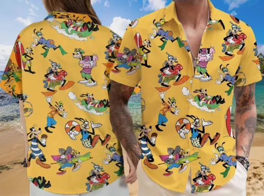 Discover Goofy Dog Disney Hawaiian Shirt Disney Cruise Button Down Shirt Dog Lovers Gift