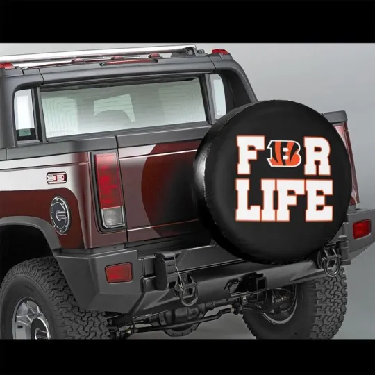Discover Cincinnati Bengals Auto Car Tire Cover " For Bengals Life "Spare Tire Cover