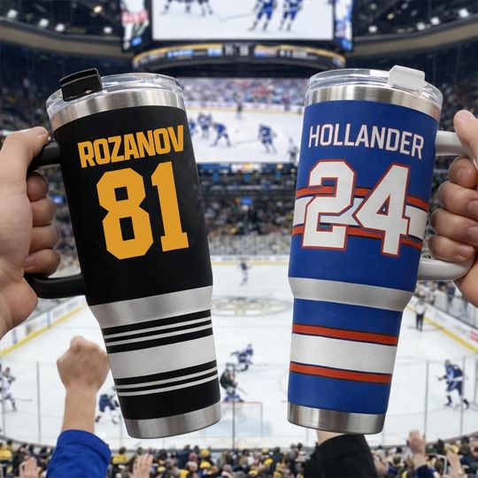 Discover Rozanov and Hollander Tumbler Cup, Heated Rivalry 40oz Tumbler with Handle, Hockey Romance Team Gifts For Fan