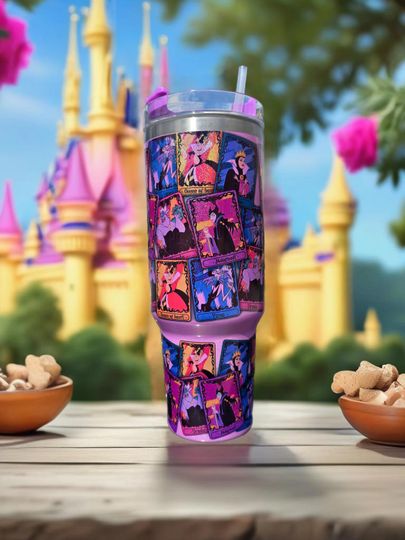 Discover Purple Cartoon 40oz Tumbler - Purple Shimmer"