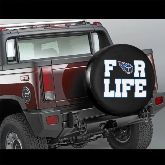 Tennessee Titans Auto Car Tire Cover " For Titans Life "Spare Tire Cover14-17in