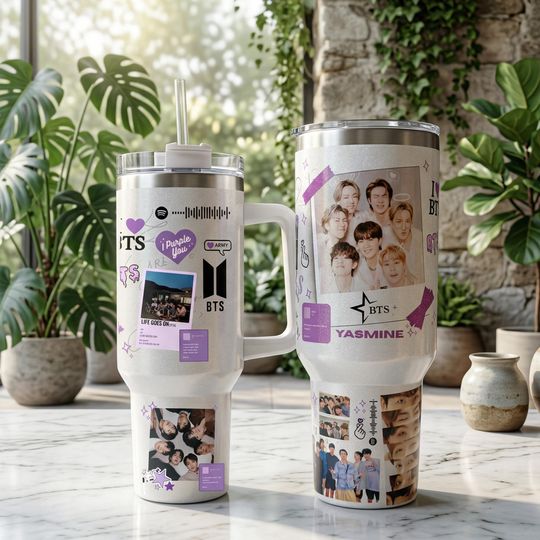 BTS Arirang Tumbler 40Oz, BTS Arirang Tumbler, BTS Army Tumbler, Army Coffee Tumbler, Kpop Army Insulated Cup