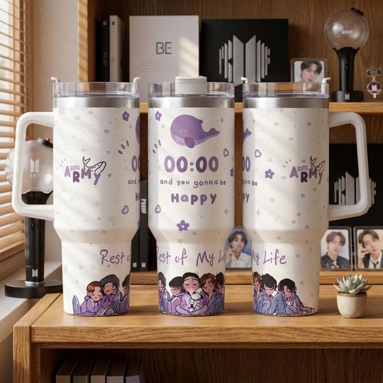 Discover BTS Arirang Tumbler 40Oz, BTS Arirang Tumbler, BTS Army Tumbler, Army Coffee Tumbler, Kpop Army Insulated Cup