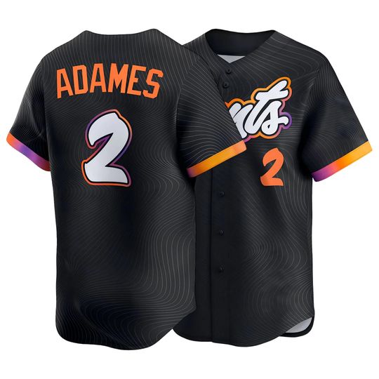 Discover Willy Adames #2 San Francisco Inspired Jerseys Black