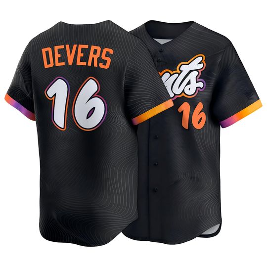 Discover Rafael Devers #16 San Francisco Inspired Jerseys Black