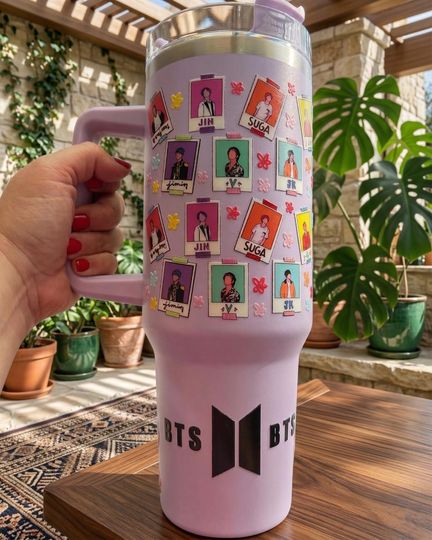 BTS Arirang Tumbler 40Oz, BTS Arirang Tumbler, BTS Army Tumbler, Army Coffee Tumbler, Kpop Army Insulated Cup