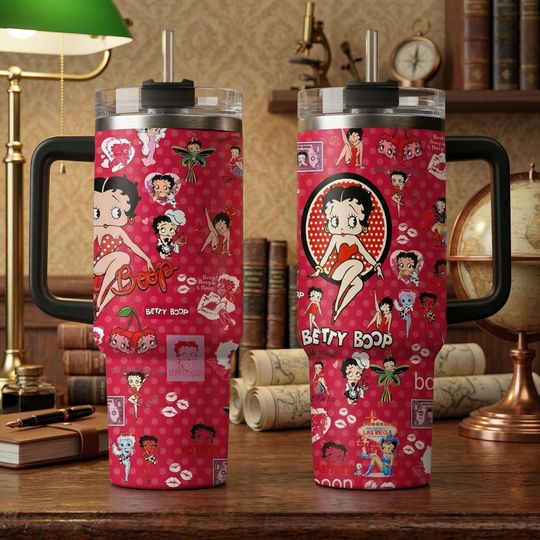 Discover Betty Boop Tumbler 40Oz, Betty Boop Tumbler, Betty Boop Tumbler, Cartoon Coffee Tumbler, Disney Insulated Cup
