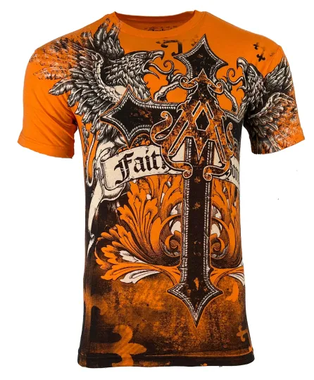 Discover Archaic Affliction Men's T-Shirt WINGED CREATURE Wings Biker S-3XL