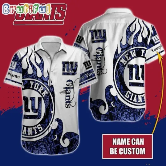 Discover Personalized football New York Giants Hawaiian Shirt Special Realtree