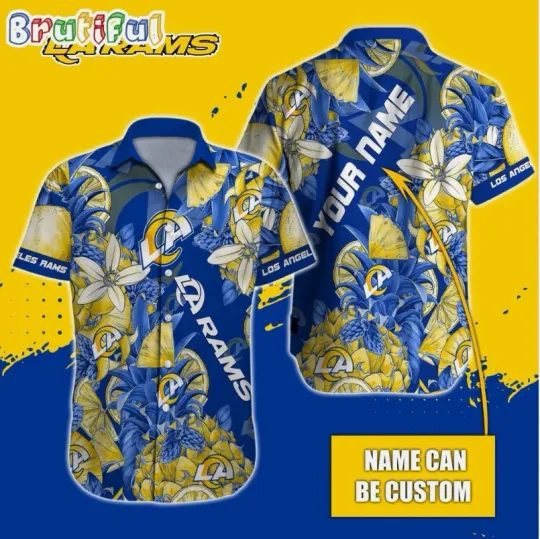 Discover Personalized football Los Angeles Rams Hawaiian Shirt Special