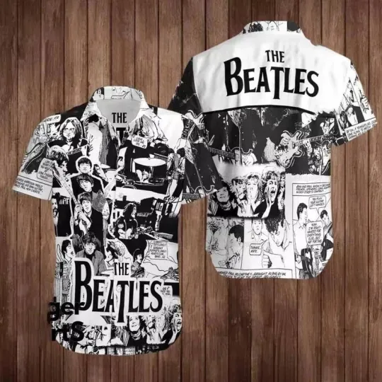 Discover The Beatles Hawaiian Shirt, The Beatles Button Shirt, The Beatles 3D Shirt