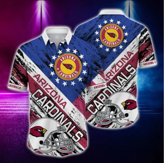 Discover Arizonna Cardinals All-American Stars Hawaiian, Gift For Fans, Gift For Friends
