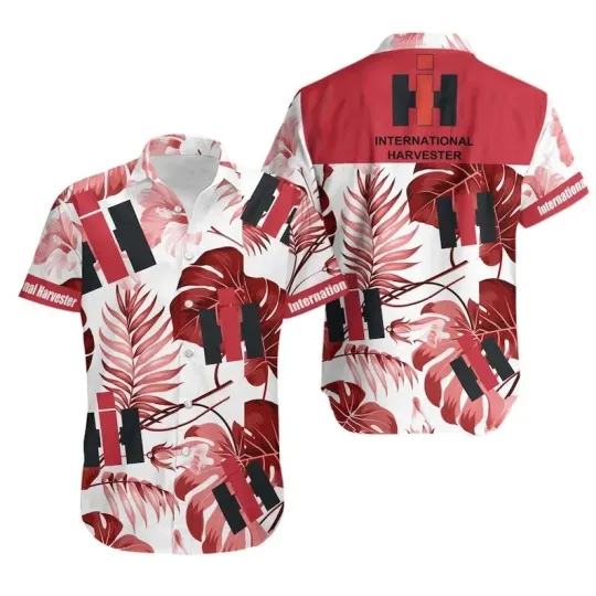 Discover Case IH Hawaiian Shirt: Tropical Farm Aloha Shirt, 3D Floral Design