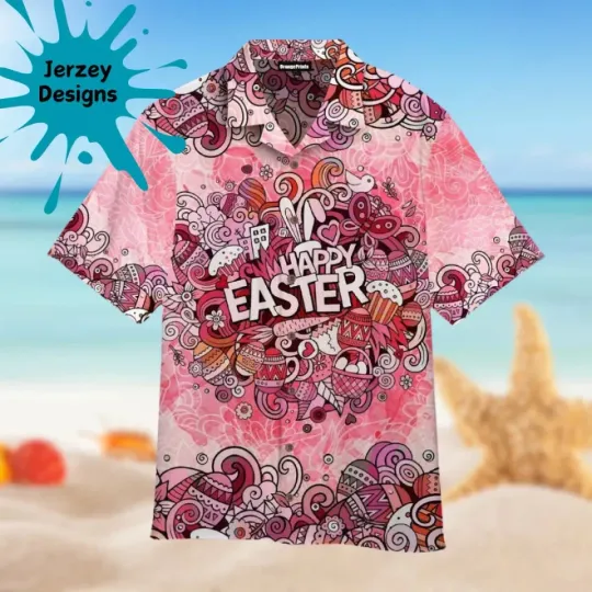 Discover Happy Easter Day Aloha 3D Hawaiian Shirt Summer