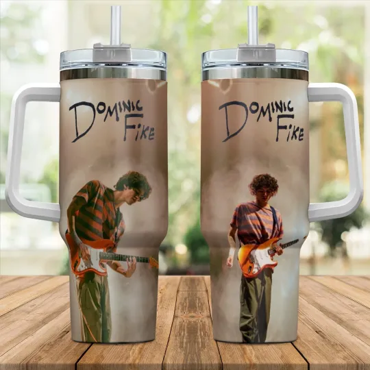 Discover Dominic Fike 40oz Tumbler with Handle – Fan Gift