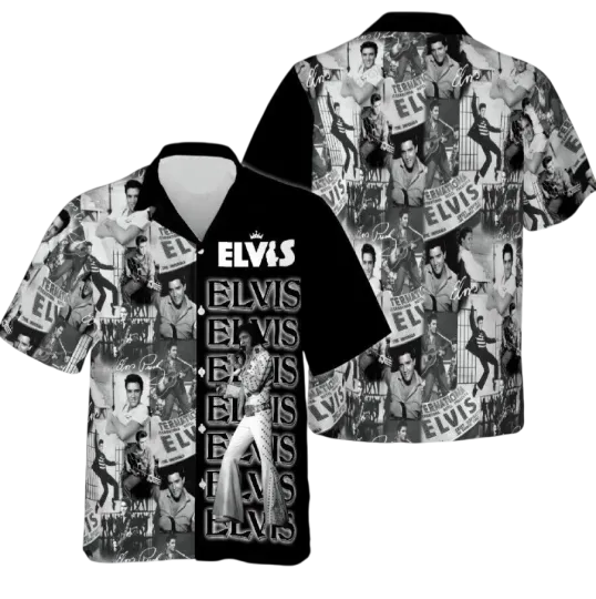 Discover Elvis Presley 3D Hawaiian Shirt Elvis Presley Hawaiian Shirt Aloha Shirt Casu