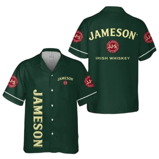 Discover Jameson Irish Whiskey All Over Print 3D Hawaiian Shirt