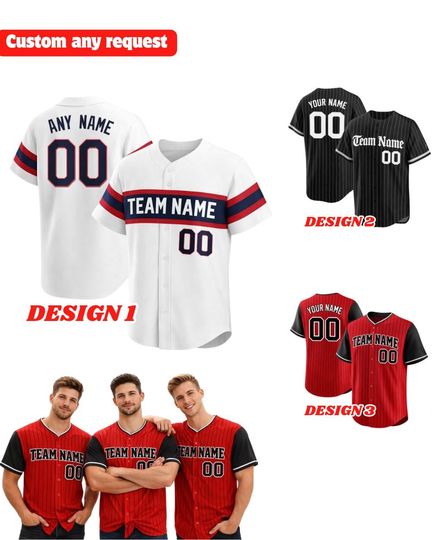 Discover Custom Baseball Jersey - Chicago Fan Gift, Personalized Jersey