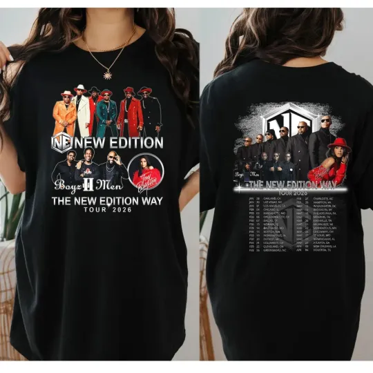 Discover The New Edition Way Tour 2026 Shirt, New Edition 2026 Concert Shirt