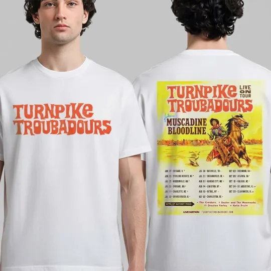 Discover Turnpike Troubadours Live On Tour 2026 North America Schedule T-Shirt