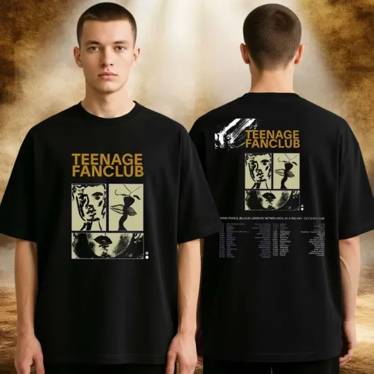 Discover Teenage Fanclub Tour 2026 Dates Poster Europe Tour In Europe October  T-Shirt