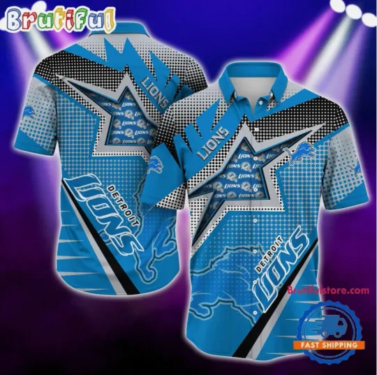 Discover football Detroit Lions Special Football Team Star Hawaiian Shirts
