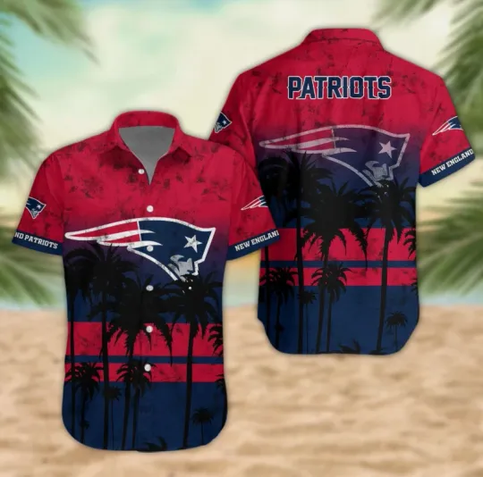 Discover New England Patriots Desert Sunset Hawaiian, Gift For Fans, Gift For Friends