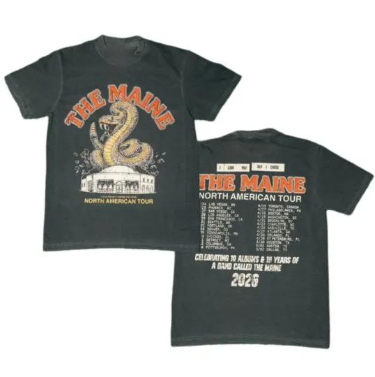 Discover I Love You But I Chose The Maine 2026 Tour T-Shirt