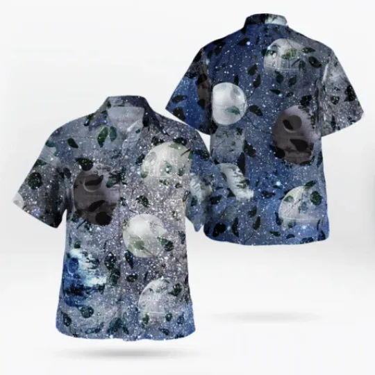 Discover Disney Star Wars Summer Beach Starwars Death Star Aloha Hawaiian Shirt