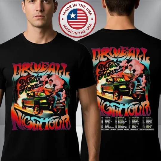 Discover Wyatt Flores The Drive All Night Tour 2026 New T-Shirt