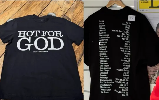 Discover Rosalia The Lux Tour 2026 Hot For God Unisex T-Shirt Fullsize S-5Xl