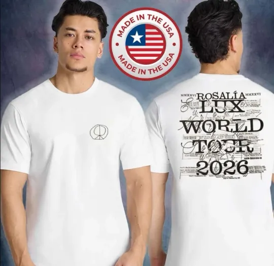 Discover Rosalia Lux Tour 2026 Roadmap Unisex T-Shirt Fullsize S-5Xl Fangifts