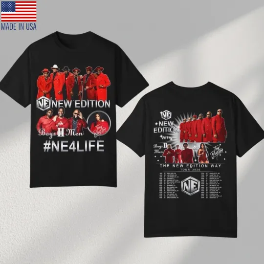 Discover TRENDING - New Edition With Boyz II Men The New Edition Way Tour 2026 T-Shirt