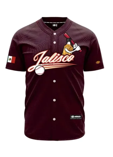 BURGENDY Tequileros Jalisco 2024 Baseball Jersey