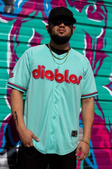 Discover (Tiffany Blue) Diablos De Mexico Jersey