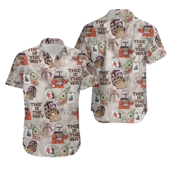 Discover Disney Star Wars Summer Beach Starwars This Is The Way Aloha Hawaiian Shirt