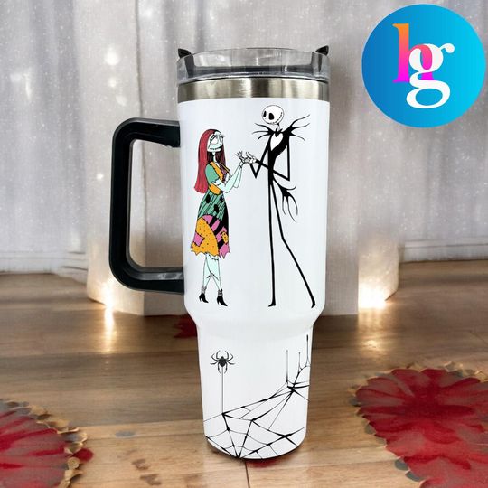 Discover Jack & Sally 40oz Tumbler  Nightmare Before Christmas Cup