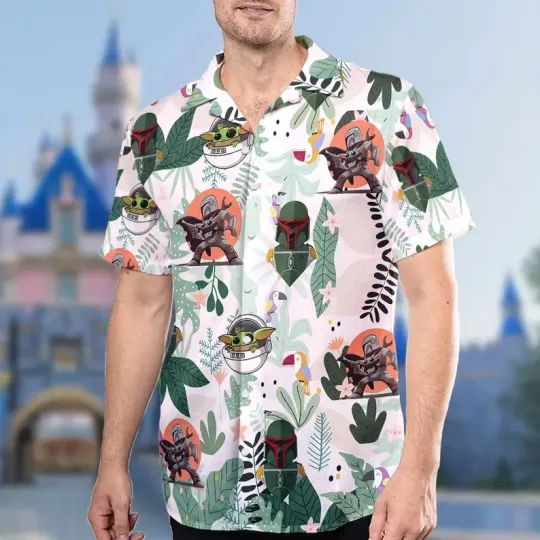 Discover Disney Stars War Tropical Boba Fett Tropical Hawaiian Shirt