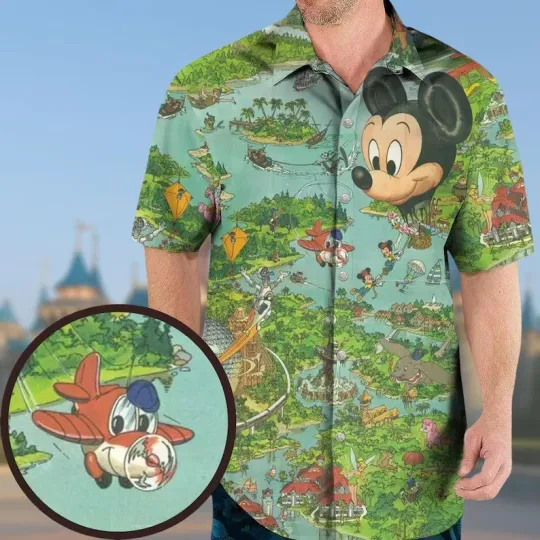 Discover Mickey Mouse Hawaiian Shirt, Disney Mickey