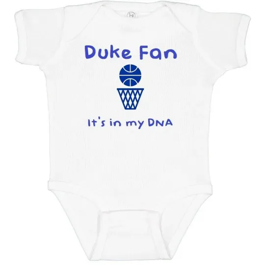 Discover Duke Blue Devils Fan It's In My DNA Baby Bodysuit