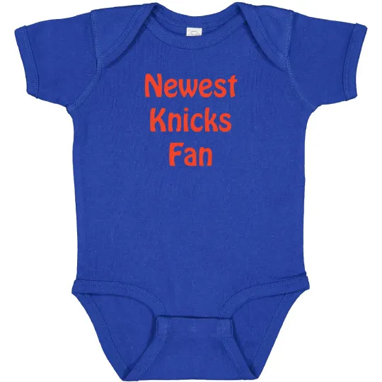 Newest New York Knicks Fan Baby Bodysuit