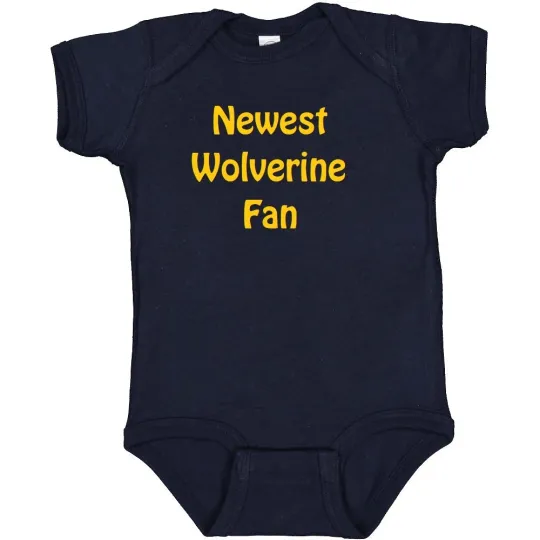 Discover Newest Michigan Wolverines Fan Baby Bodysuit