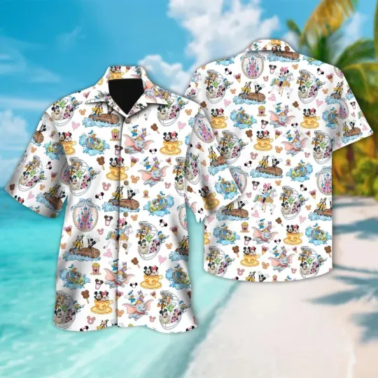 Discover Disneyland Theme Park Hawaiian Shirt, Disney Fantasyland Ride