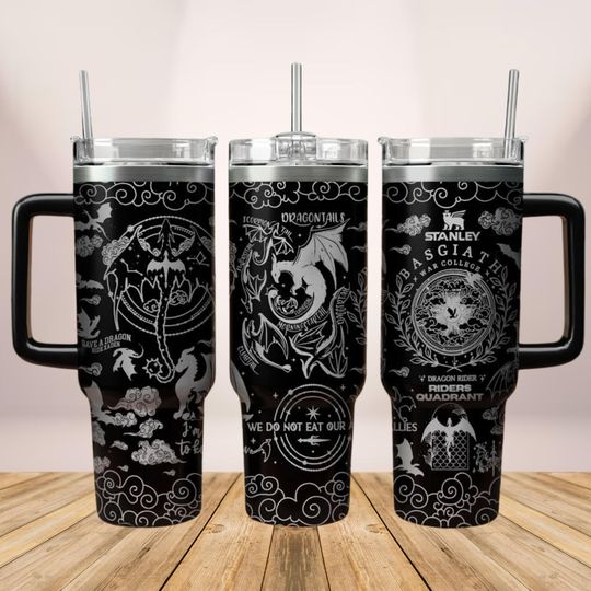 Discover Basgiath War College Engraved Tumbler, Fourth Wing 40oz Tumbler, Riders Quadrant Tumbler Cup, Bookish Tumbler, Fly Or Die Tumbler Women