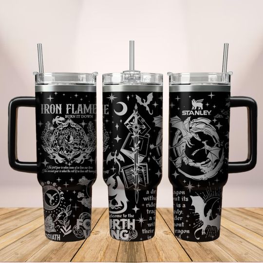 Discover Fourth Wing Engraved Tumbler, Fly Or Die 40oz Tumbler, Iron Flame Tumbler For Her, Dragon Bookish Tumbler, Basgiath War College Cup