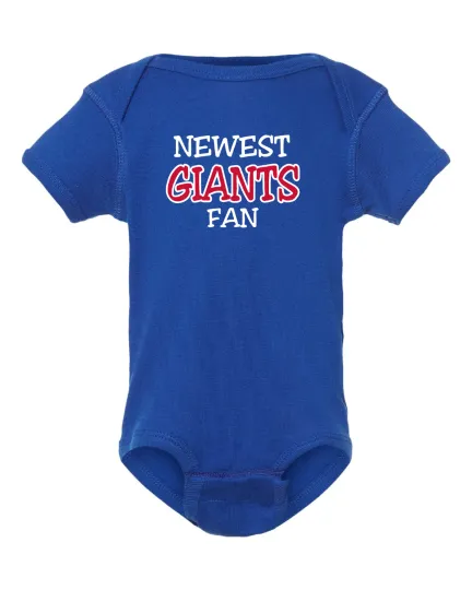 Newest New York Giants Fan Baby Bodysuit
