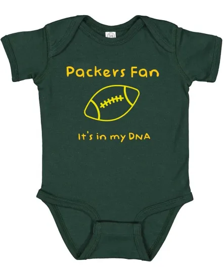 Discover Green Bay Packers Fan It's In My DNA Baby Bodysuit